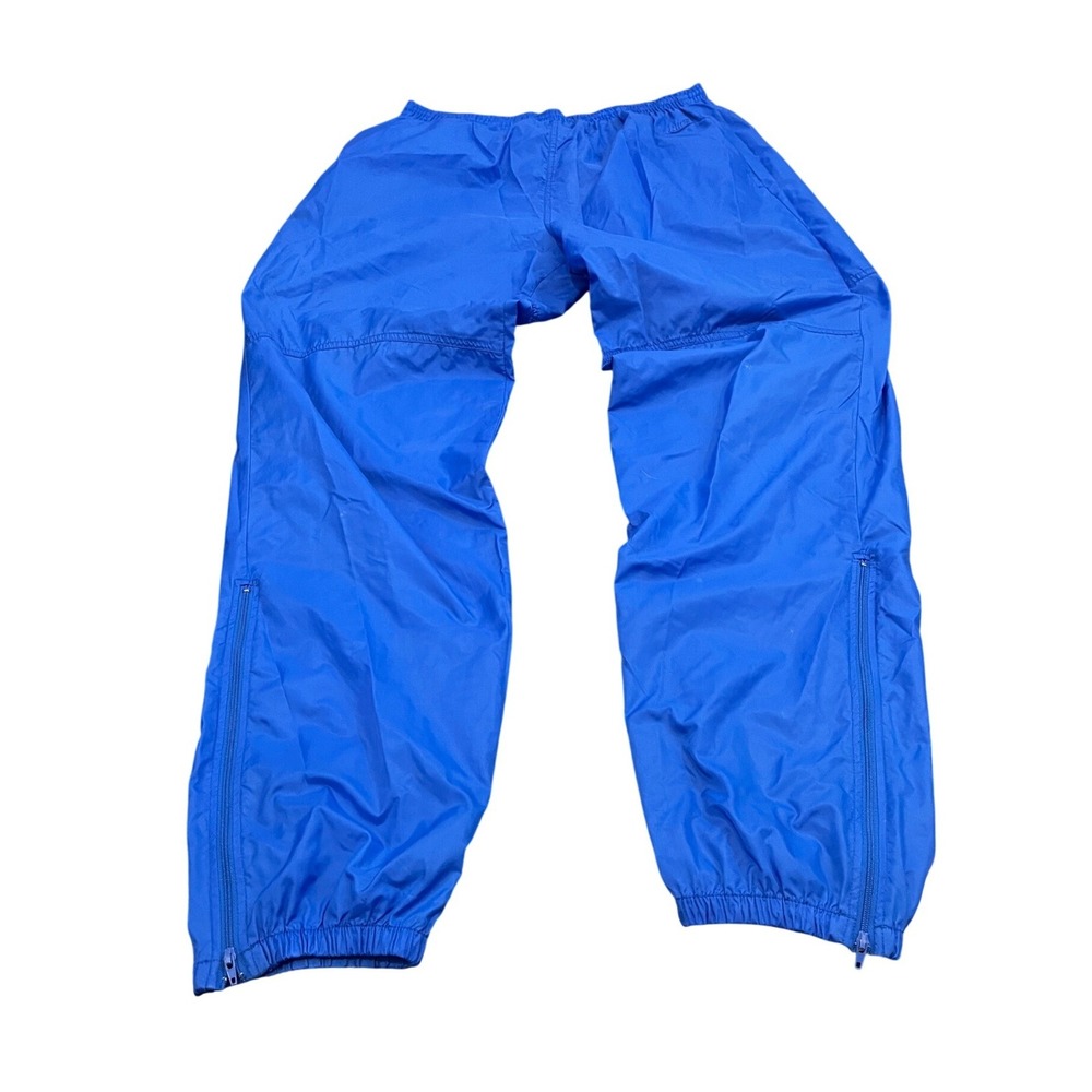 Nike Windbreaker Pants‎ Mens XL Blue Vintage 90s Nylon Track Pants Zipper Leg